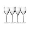 4pc Luigi Bormioli Canaletto 375ml Grand Vini Wine Glasses Set