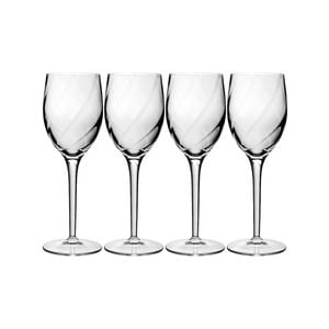 4pc Luigi Bormioli Canaletto 375ml Grand Vini Wine Glasses Set