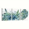 3pcs Tropical Leaves Print 100% Australian Made 3 x 60x90cm  (Stretched)