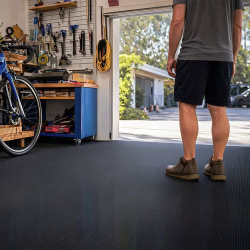 For vehicle floor protection this fine rib rubber matting is ideal for ute trays or van floors.