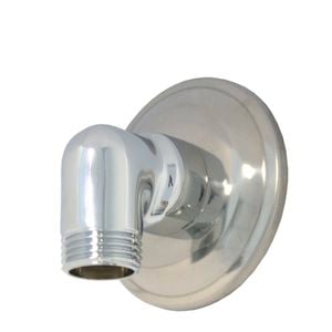 Flexispray 90 Deg Chrome Wall Elbow And Plate