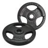 2 Pack of 15kg - Total 30kg Olympic Ez Grip Cast Iron Hammertone Weight Plate Weight Set