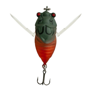 Profishent 40mm Humbug Cicada Fishing Lure Red Green