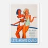 Galrie Vintage Summer Elegance - Monte-Carlo Art Print by Jean Gabriel Domergue, White Frame, A0 84 x 119cm (33 x 47inch)