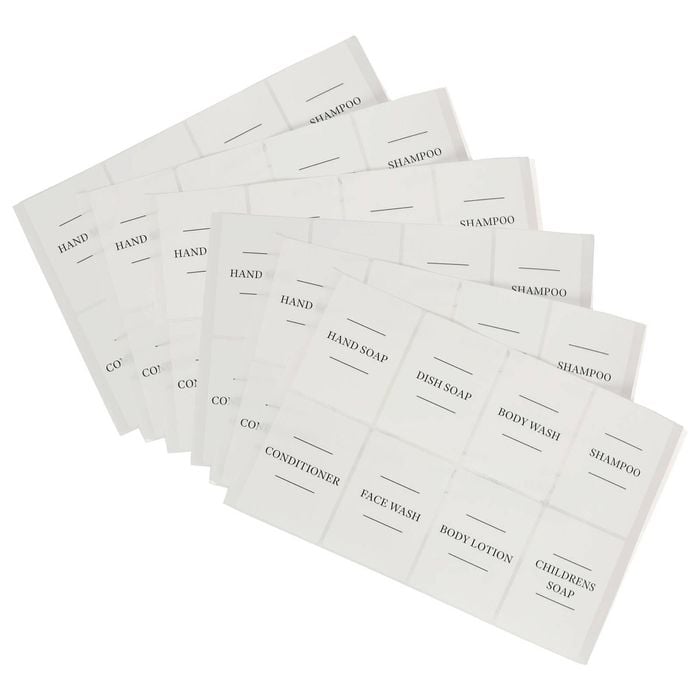 Harbour Housewares 48pc Soap Dispenser Labels Set
