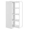 Lugna 1424 x 682 x 390mm White 4 x 2 Cube Corner Unit