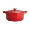 Le Connoisseur 3.9l Round French Oven With Lid 25cm Red Baccarat