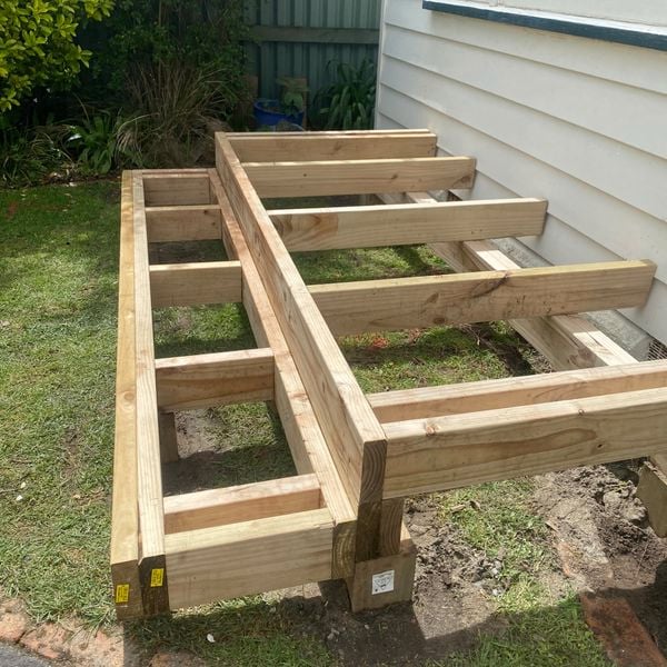 deck being layed
