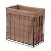 Boxsweden 58 x 33 x 58cm Latte Wire Foldaway Laundry Hamper