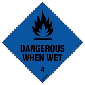 Pinnacle Signage 270 x 270mm Dangerous When Wet 4 Sign