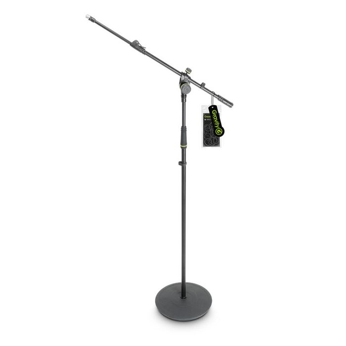 Gravity GMS2322B Microphone Stand w/ Round Base & 2 Point Telescoping Boom