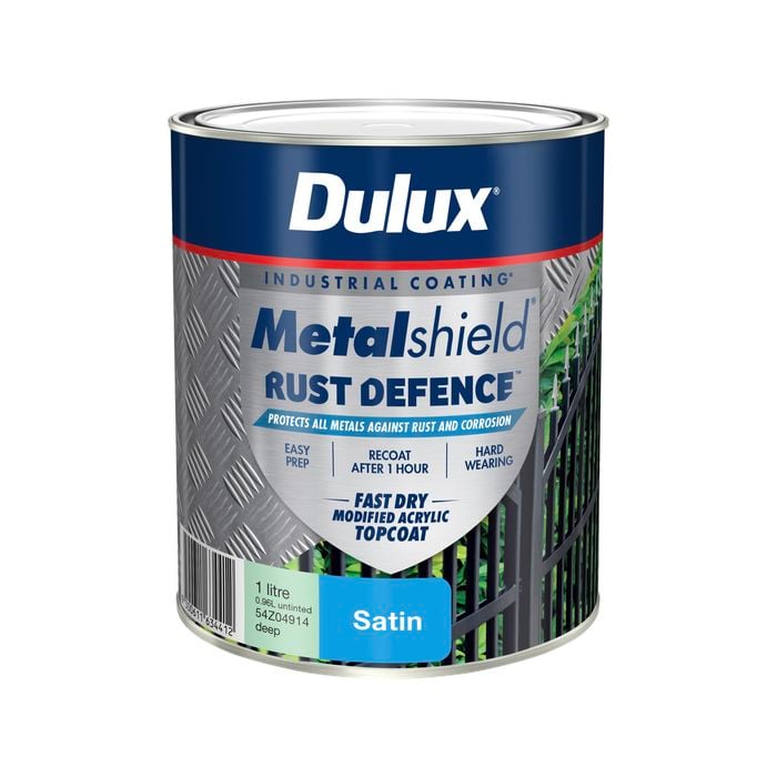 Dulux 1L Deep Satin Metalshield Rust Defence - 1L