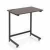 Costway C End Table Bed Side Phone Slot Wheels Tv Tray Slide Under Couch