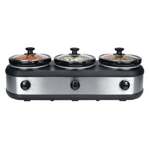 Healthy Choice 3-pot Slow Cooker W/ 2.5l Capacity Each, 405w, 3 Warming Settings