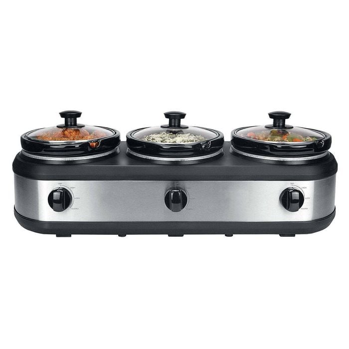 Healthy Choice 3-pot Slow Cooker W/ 2.5l Capacity Each, 405w, 3 Warming Settings