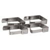 4pc Avanti Stainless Steel Table Cloth Clips Holder Desk Cover Clamp Silver
