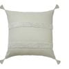 Accessorize Bedroom Collection 45cm x 45cm Grey Indra Tassel Cushion