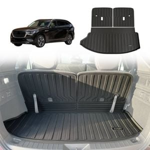 AUSGO Boot Liner for Mazda CX-80 CX80 2024-Onwards 3-Piece Set Cargo Trunk Mat Boot Mat