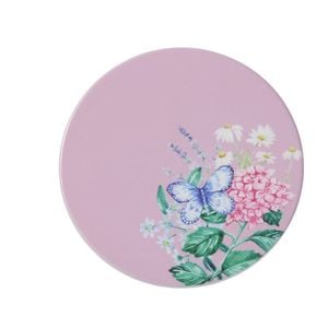 Maxwell & Williams Botanica Floral Ceramic Round Coaster Pink 10cm