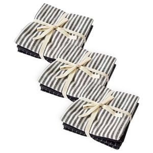 9pc J Elliot Home Katerina Cotton 50x70cm Tea Towel - Charcoal