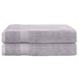 Timeless Living 2 Pack Bath Sheets Set Cotton Extra Large Towel Grey
