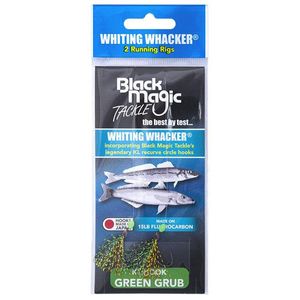 Black Magic Whiting Whacker Rig Pack Green Grub