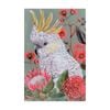 P&P White Cockatoo Hand Painting Canvas For Bright Interior Walls With Artistic Detail