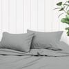 Odyssey Living Thermal Flannel Bed Sheet Set W/pillowcase Queen Pale Grey