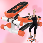 ADVWIN Mini Stepper Aerobic Stepper Machine with Resistance Bands 120KG Weight Capacity Orange
