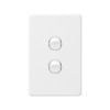 DETA X6 Gloss White Double Vertical Switch