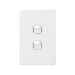 DETA X6 Gloss White Double Vertical Switch