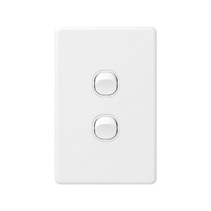DETA X6 Gloss White Double Vertical Switch
