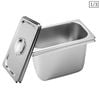 SOGA 2X 1/3 GN Pan 20cm With Lid – Stainless Steel