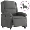 vidaXL Electric Recliner Chair Office Armchair Single Sofa Dark Grey Fabric