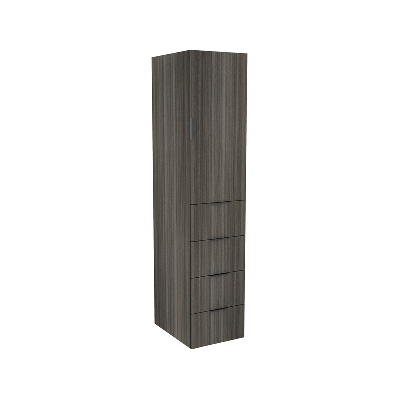 Lugna 2048 x 450 x 580mm Storm 3 Shelf 4 Drawers Right Hinged Door Storage Cabinet