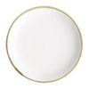 Olympia Coupe Plate Kiln Chalk 230mm Pack Of 6 Ceramic Tableware