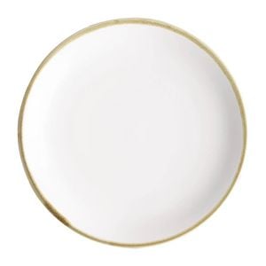 Olympia Coupe Plate Kiln Chalk 230mm Pack Of 6 Ceramic Tableware