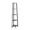 Levede Industrial Corner Shelf 5-Tier Display Rack Brown