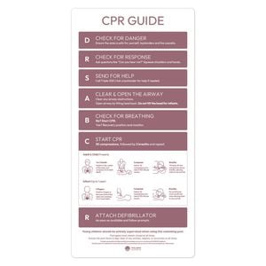 Pool Signs Australia Pool Safety CPR Sign - Earth Red
