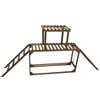 P&p Carbon Wood Chicken Perch Frame Multi Level Roosting Climbing Play Stand