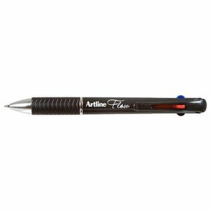 Artline 4 Colour Retractable Pen 1mm (Box of 12) (Charcoal)