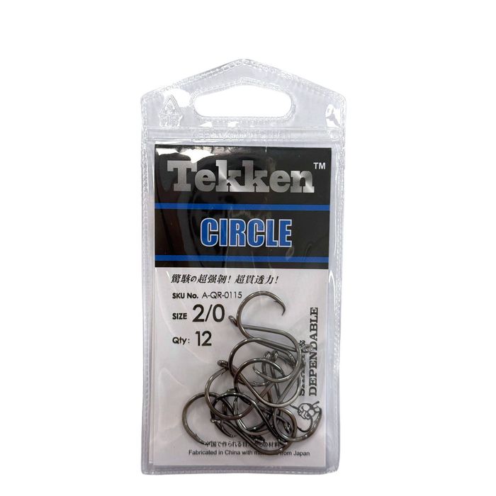 Tekken 2/0 Circle Hooks – 12 Pack