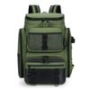 NNEOBA Tackle Backpack with Rod Holders Camping Green