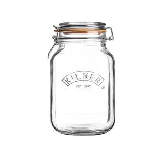 Square Clip Top Jar 1.5l 11.5x20x13cm Kilner