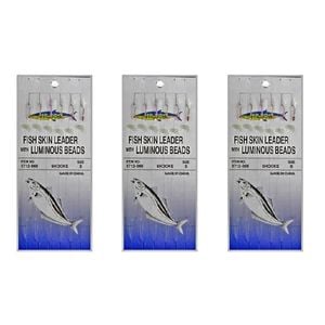 3x Surecatch Wilson Bait Jig - Fish Skin Fishing Rig 6 Hook - Size 8