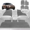6D Diamond Car Floor Mats for Land Rover Range Rover Evoque 2018-Current-Full Set-Grey-Outback GT