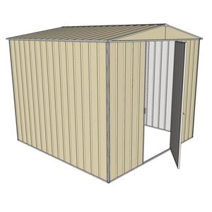 Build-a-Shed 2.3 x 2.3 x 2.3m Single Hinge Door Garden Shed - Cream