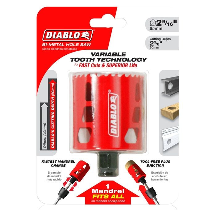 Diablo 65mm Bi-Metal Hole Saw