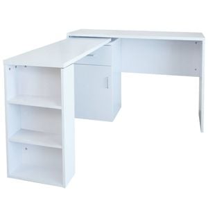 Smart L-shaped Rotating Desk