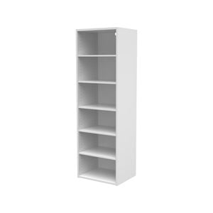 Flexi Storage Wardrobe  506 x 1585 x 400mm White Matte 6 Shelf Unit